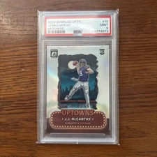 2024 Panini Donruss Optic - Uptowns J.J. McCarthy #10 PSA 9 (RC)