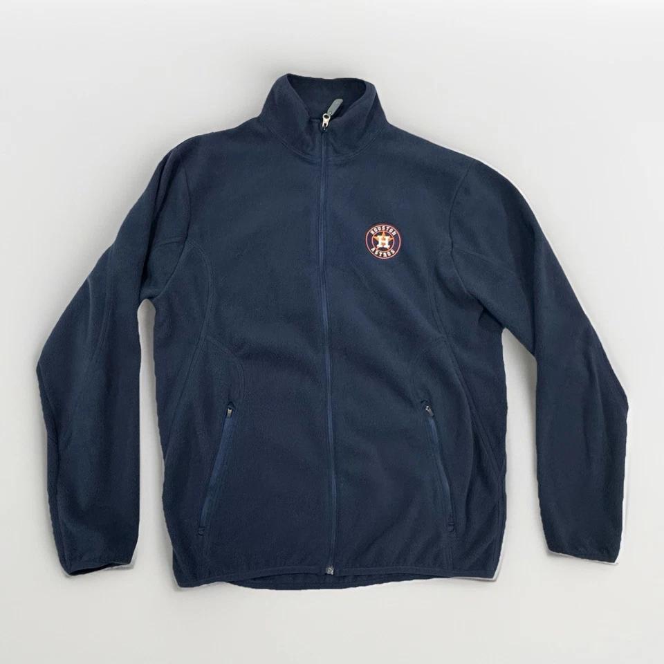 Chaqueta Pullover Polar Hombre Houston Astros Mangas Medianas Largas Azul Antigua’s Foto 2 de 4