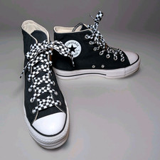 CONVERSE Chuck Taylor Black All Star Lift High-Top Platform Sneakers Womens Sz 9