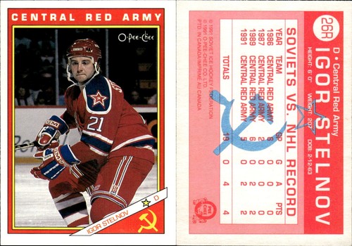 1991-92 O-Pee-Chee Central Red Army Hockey Complete Your Set #11R-66R You Pick! - Picture 8 of 21