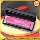 10 Hole 20 Tone Harmonica Portable Harmonica Adults Children Gift (Pink) NEW