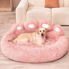 Pet Bed for Dogs and Cats Soft Bear Paw Shape Cozy Sleeping Sofa for Small Pets