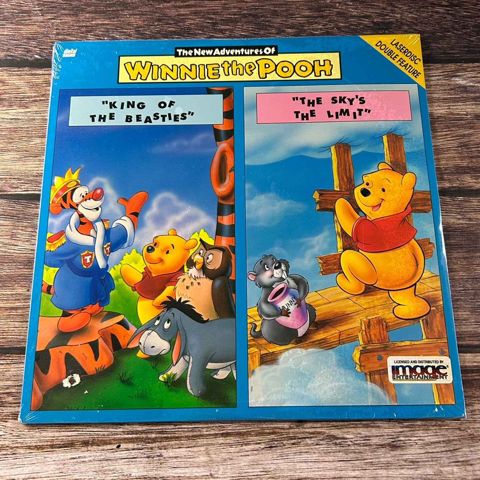New Adventures of Winnie the Pooh LaserDisc 1990 Kids Disney Buena Vista Sealed