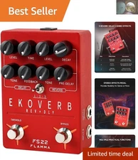 FS22 Stereo Delay & Reverb Combo Effects Pedal for Versatile Guitar Sound