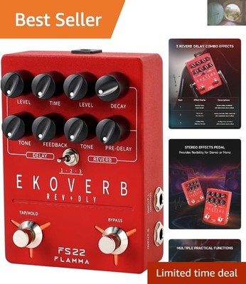 FS22 Stereo Delay & Reverb Combo Effects Pedal for Versatile Guitar Sound
