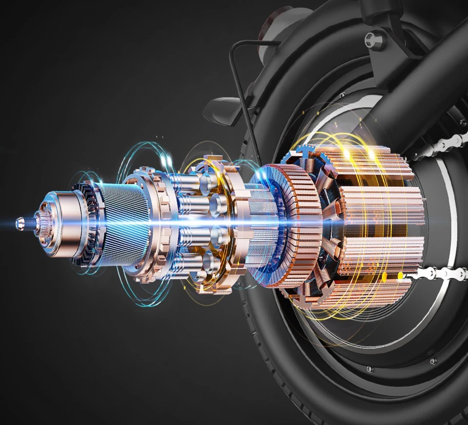 Electric Bicycle 2000W Foldable Ebike 48V 10AH 14"Tire 30MPH 45Mile Range UL2849 - Image 2 of 4