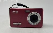 Vivitar ViviCam T027 Red 12.1 MP 2.7" LCD 4x Zoom Digital Lens Camera Not Tested