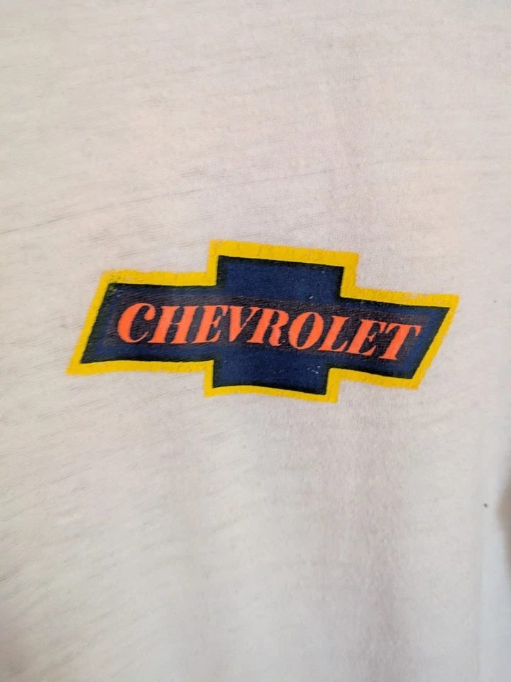 Camiseta Chevy Ringer Vintage Años 80 Talla M Monte Carlo Gráfico EE. UU. Coche Clásico Rara Foto 3 de 4