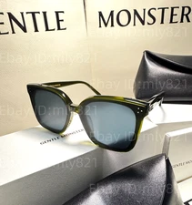 Gentlemonster New Her KC2 Unisex Sunglasses Oversized khaki Frame Gray Lenses