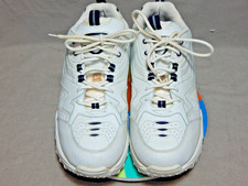 Scarpe da tennis sneakers basse uomo taglia 11W Everlast bianche navy ecopelle 11