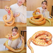 Juguete de peluche de serpiente de 100 cm de largo de algodón para decoración del hogar