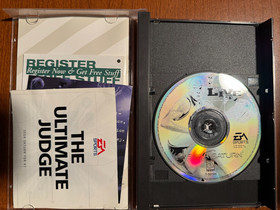 NBA Live 97 (Sega Saturn, 1996) COMPLETE CIB TESTED REGISTRATION CARD NICE!!