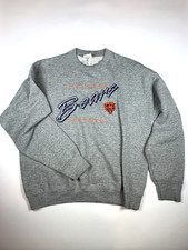 Vintage Chicago Bears NFL Sweatshirt Football Embroidered Gray Large