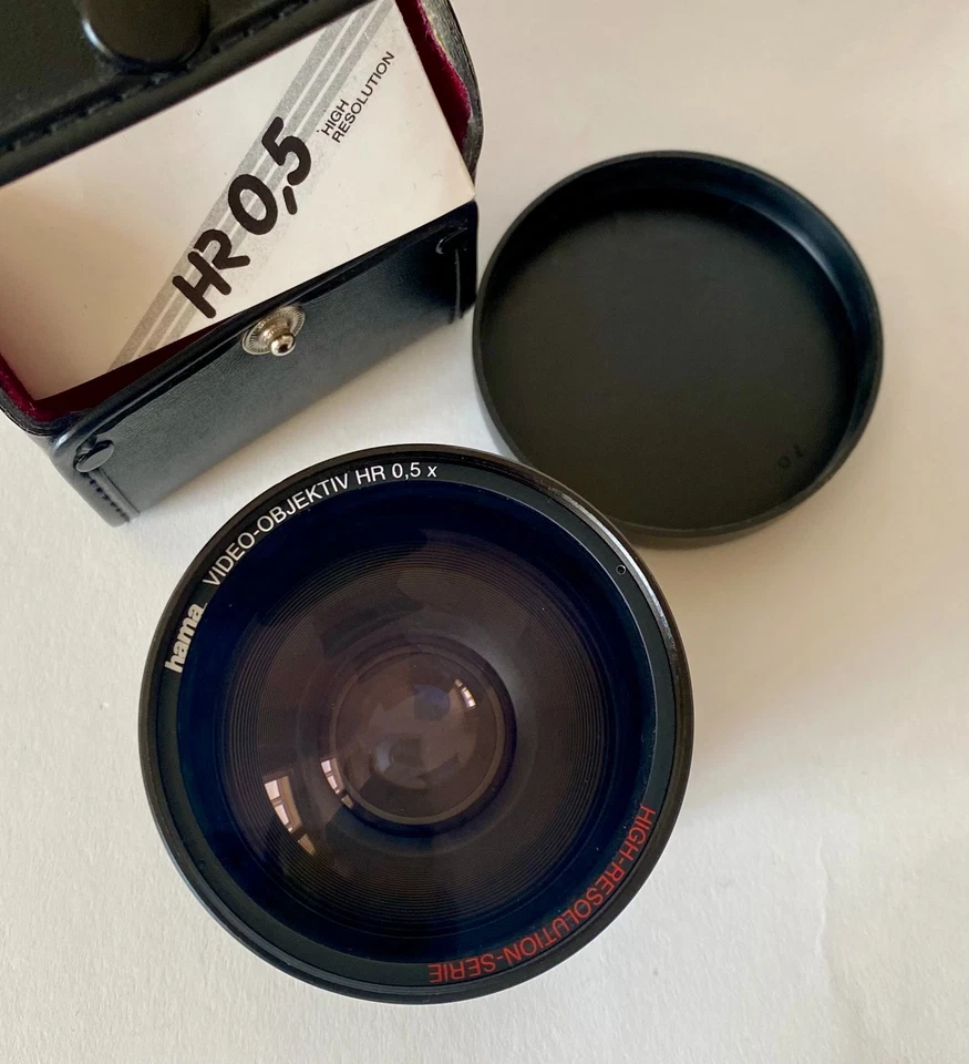 Hama HR 0.5x Wide Angle Video Lens High Resolution with Original Case & Manual - Image 4 of 4