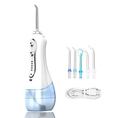 H2ofloss HF-6 Cordless Electric Water Flosser Oral Irrigator 5 Tips Portable