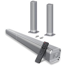 2-in-1 Detachable Soundbar for TV Gaming 80W Bass