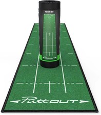 PuttOut Medium Putting Mat - Perfect Your Golf Putting, 7.9ft x 1.6ft