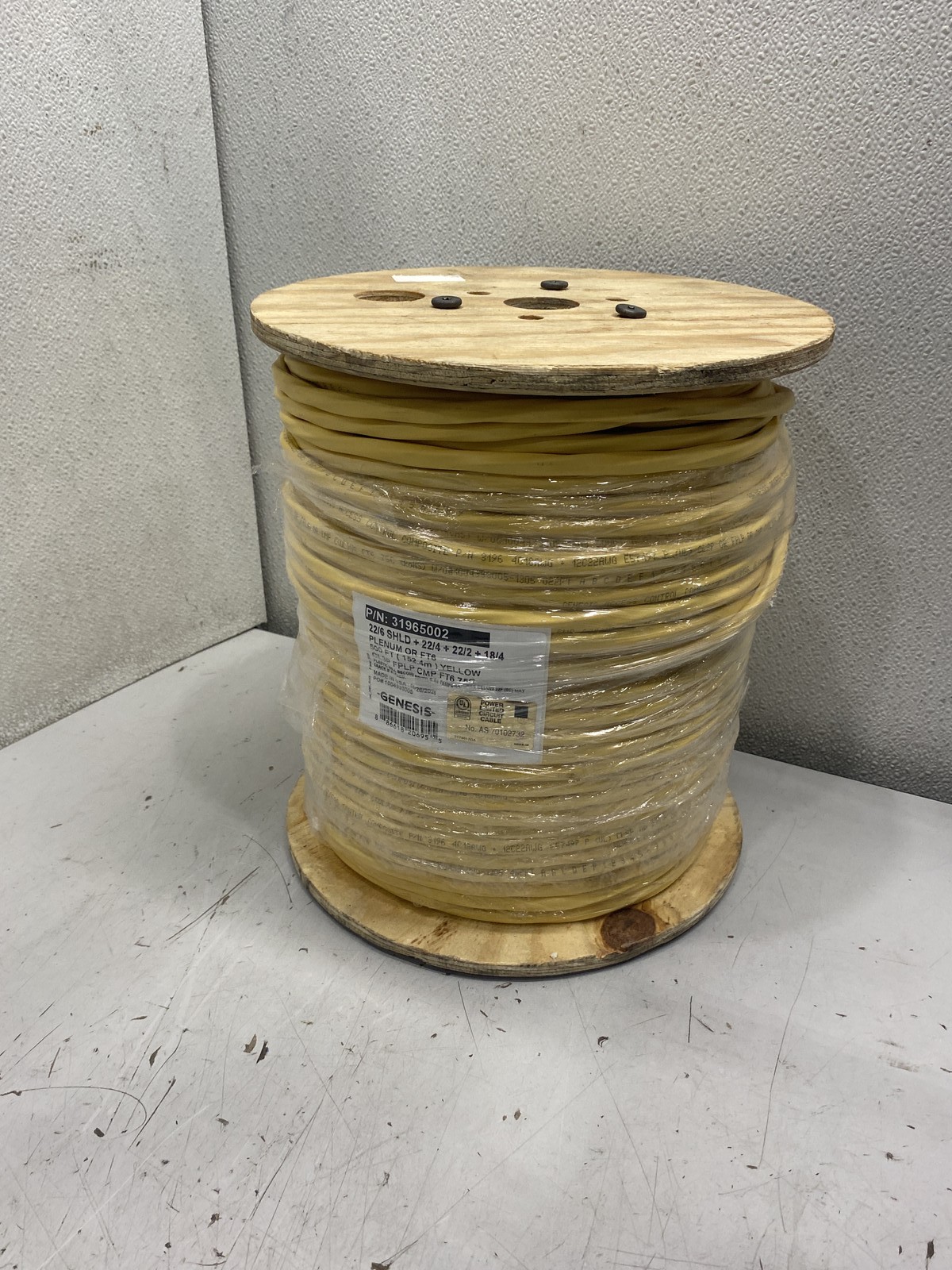 Honeywell Genesis Plenum Access Control Cable 500' Yellow 31965002