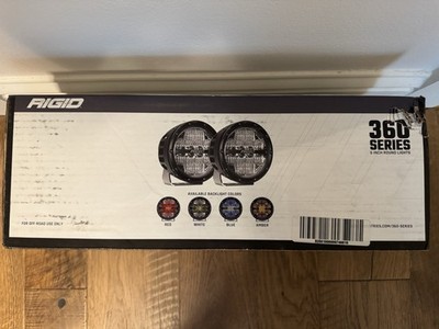 (1) Single Rigid 360 Series 6  Round Off-road Light - #36206 multicolor