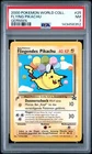 2000 POKEMON PIKACHU WORLD COLLECTION GERMAN #25 FLYING PIKACHU PSA 7