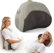Electric Shiatsu Neck Back Massager with Heat Deep Tissue Pain Relief for Chair