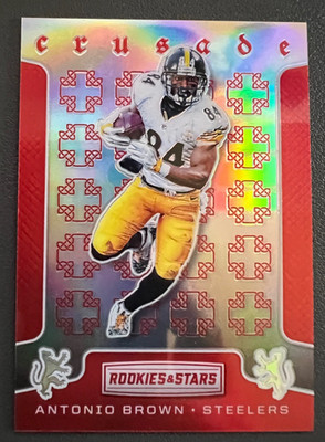ANTONIO BROWN 2018 Rookies & Stars Crusade Red #/99 Steelers #50