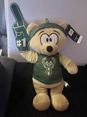 Milwaukee Bucks  20+'' Plush Teddy Bear NBA Stuffed Animal #1Foam Finger w/tag -x