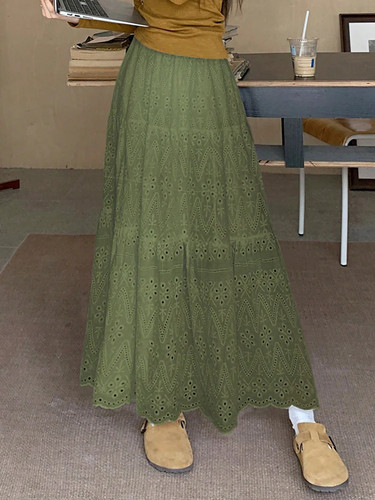 Vestidos Plisados Faldas Largas Niña Línea A Cintura Elástica Falda Hada Mujeres - Imagen 7 de 25