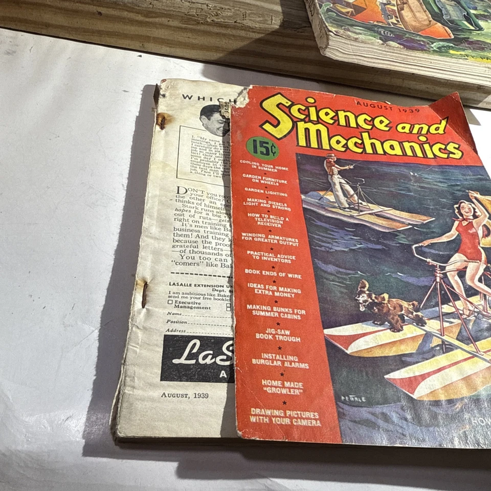 Popular Mechanics Magazine - Mar 1937, And Science And Mechanics. August 1939 Foto 4 de 4