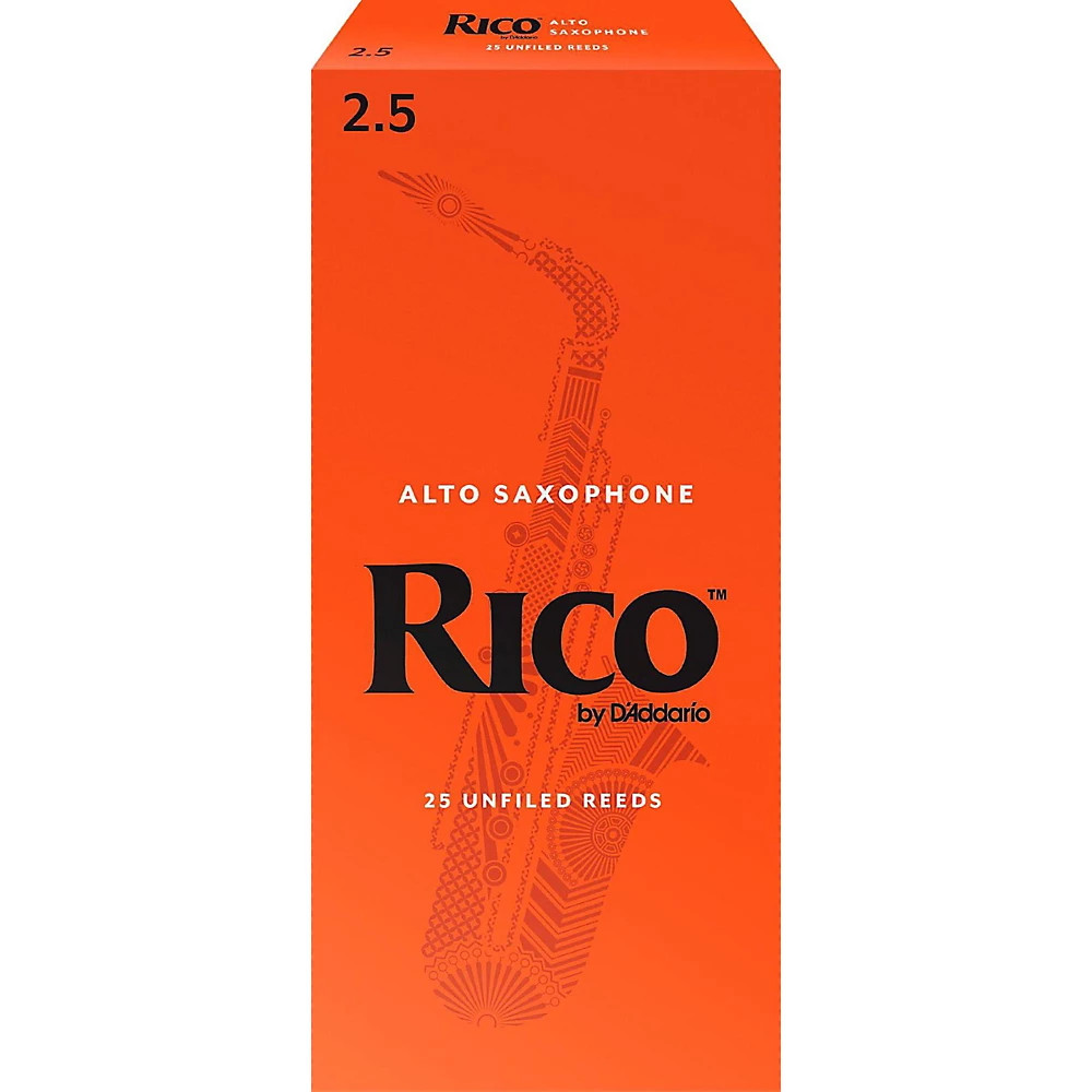 Rico Alto Saxophone Reeds Box of 25 Strength 25 10590₽