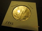 SILVER  1942 Silver Walking Liberty half dollar see pics