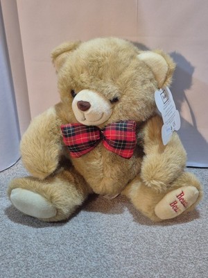 Vintage großer Beatties Teddybär Stofftier von Golden Bear Products. Mit Etikett