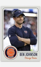 Ben Johnson  Novelty Football Card! Chicago Bears