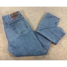 Wrangler Authentic Jeans 96501AS Mens 36x30 Light Wash Straight Leg Made in USA