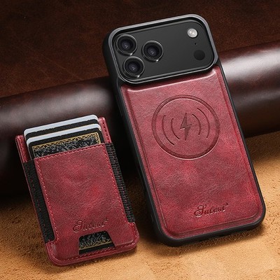 For Apple iPhone 17 Pro Max 16 15 14 13 12 Phone Cover Wallet Magnetic Charging