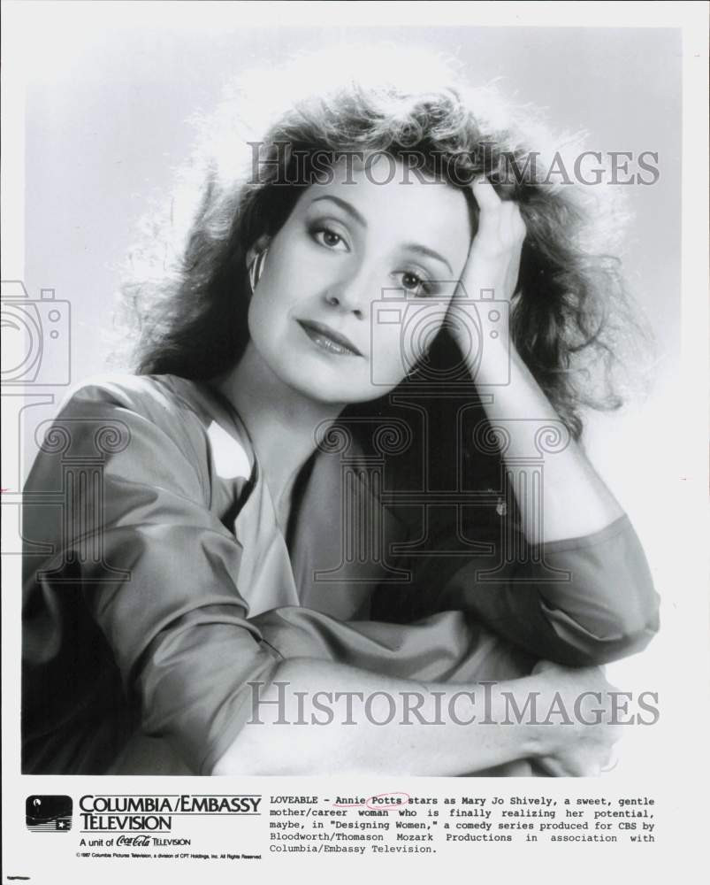 1987 Press Photo Actress Annie Potts in 