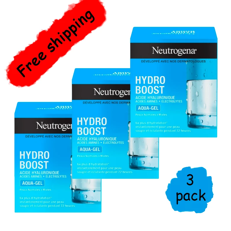 3-Pack NEW Neutrogena Hydro Boost Aqua-Gel 1.7oz/50ml - Authentic!