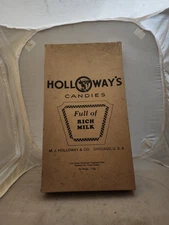 1920s Era M. J. Holloway’s Double Dare Suckers 80 Count Store Display Candy Box 