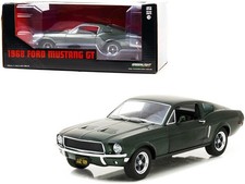 1968 Ford Mustang GT Fastback Green 1:24 Scale Model Greenlight 84038-TS