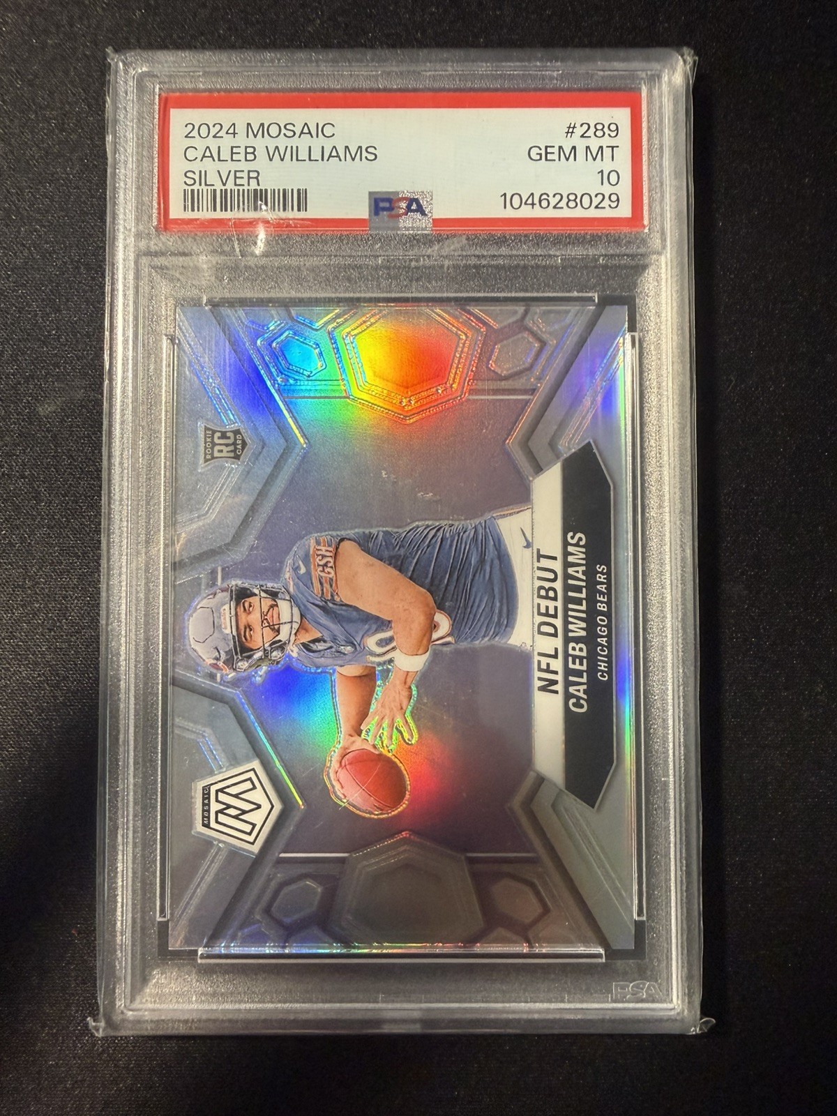Caleb Williams Panini Mosaic #289 Silver