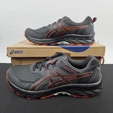 ASICS Gel-Venture 9 Shoes Gray Red Trail Running Hiking Men's Size 8-11 Wide 4E