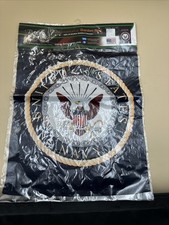#N58- Military Garden Flag 13 x 18.5 Double Sided Appliqued Made in USA