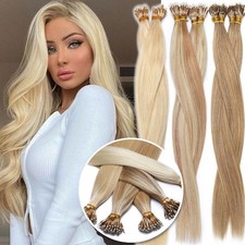 Nano Beads Loop Ring Hair Extensions 100 Remy Human Hair Micro Links Thick 200G