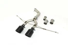 Stainless steel sports exhaust R32 look for Golf 5 and Golf 6, tailpipes...