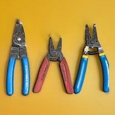 3 pc Klein Tools 1010, 11046, 11056 Wire Cutter Stripper Crimpers USA