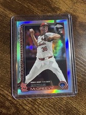MICHAEL MCGREEVY CARDINALS 2025 TOPPS CHROME ROOKIE REFRACTOR