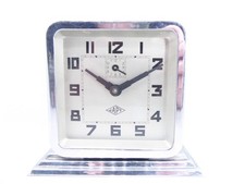 JAPY - CHROME - ART DECO - REVEIL VINTAGE - ALARM CLOCK - A REVISER -