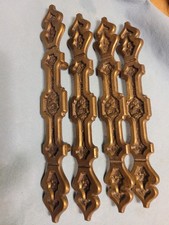 Gothic Aged Dark Brass Drawer Pull Handle 7.25" lot of 4pcs