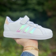 Adidas Grand Court Girls Kids Youth Sneaker W...