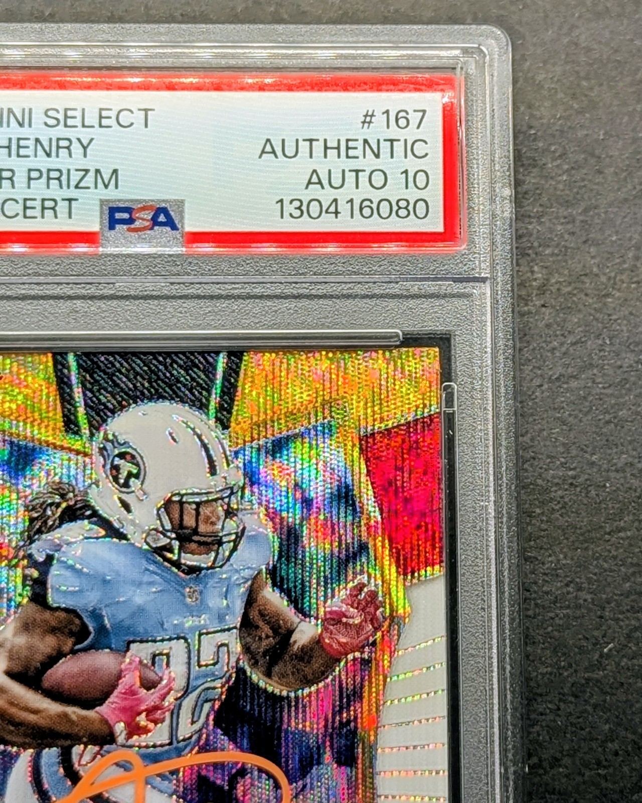 DERRICK HENRY Rookie Auto 2016 Select Tri-Color Prizm PSA 10 Gem Mint Auto RC SP view 3